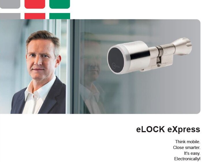 eLOCK eXpress brochure for electronic locking systems from OPERTIS