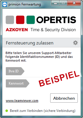 [Translate to Dutch:] Fernwartung für OPERTIS Schließsysteme